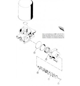 kit ricambi valvola essiccatore wabco 4324150002 IVECO 123103 0300634600
