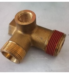 raccordo aria a 3 vie bronzo valvola sicurezza 26/24 maschio 14 femmina scania 3348564