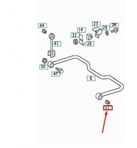 boccola posteriore antirollio/stabilizzatrice mercedes a6013210350