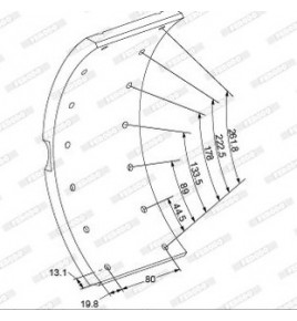 kit ferodo freno a tamburo ferodo k17635 iveco 1906237