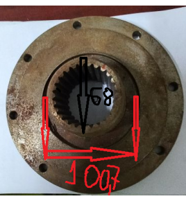 flangia differenziale 26 denti dm 54 iveco