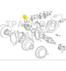 RONDELLA DISTANZIALE PIGNONE CONDUTTORE 0,25 MM mercedes a3003530352