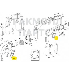 specchio piccolo retrovisore dx/sx tourismo mercedes a0018113833