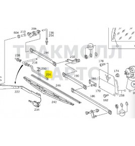 tubo lavavetri mercedes a0008692994