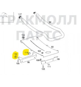 tassello fissaggio paratia cambio mercedes a3019970686